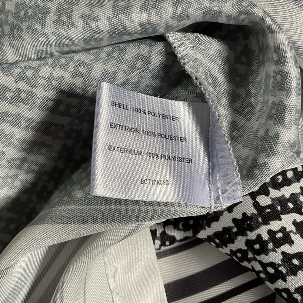 Insight Black and White Striped-Hem Long Sleeve Top SZ - M - Picture 5 of 6